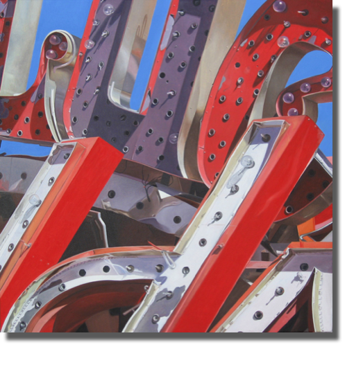 What Happens In Vegas 1 (2010)
70 x 70 cm
oil on canvas